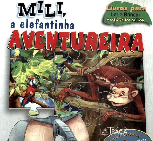 Mili, a Elefantinha Aventureira (com 3 Quebra-cabeças - Não Inclui Peça para Montar)