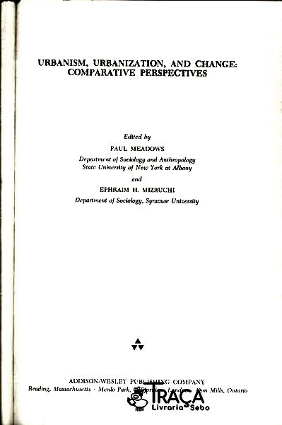Urbanism Urbanization And Change (1969)