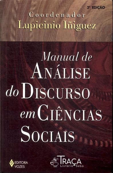 Manual De Análise Do Discurso Em Ciências Sociais