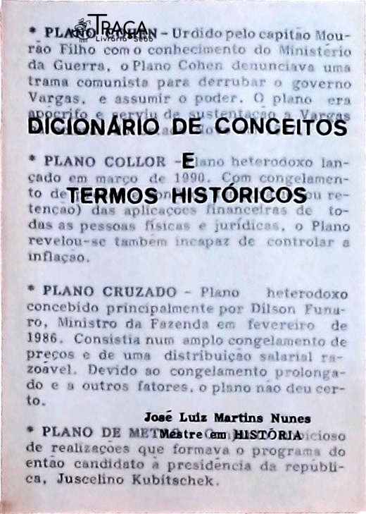 Dicionário de Conceitos e Termos Históricos