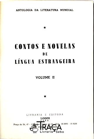 Contos e Novelas de Língua Estrangeira - volume 2