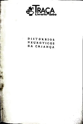Distúrbios Neuróticos da Criança