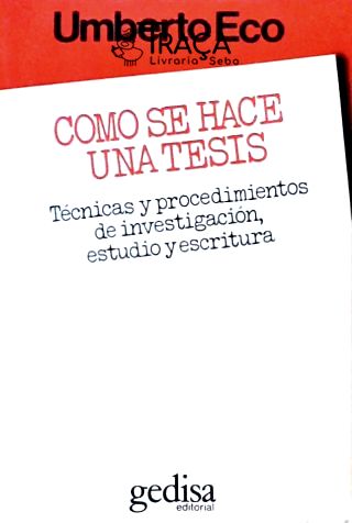 Como Se Hace Una Tesis
