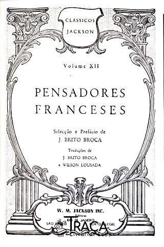 Pensadores Franceses - Vol. 12