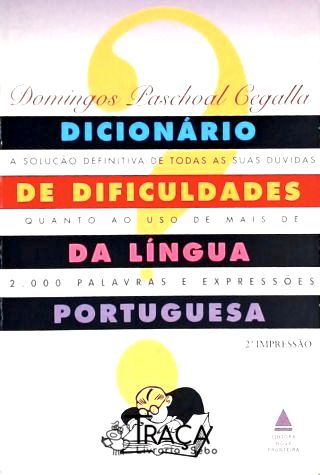 Dicionário De Dificuldades Da Língua Portuguesa (1999)