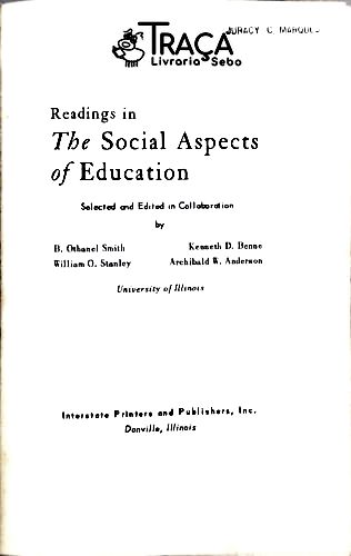 Readings In The Social Aspects Of Education