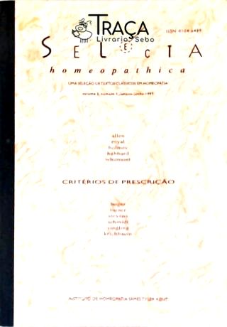 Selecta Homeopathica - Vol. 5 Nº 1