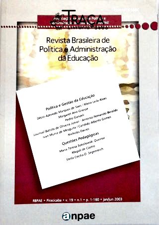 Revista Brasileira de Política e Administração da Educação (Vol. 16 - Nº 1)