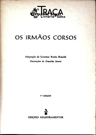 Os Irmãos Corsos (adaptado)