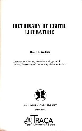 Dictionay Of Erotic Literature