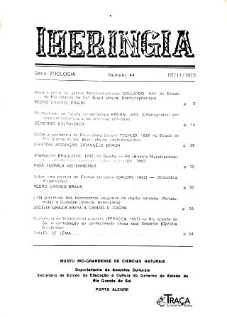 Iheringia Série Zoologia Nº 44