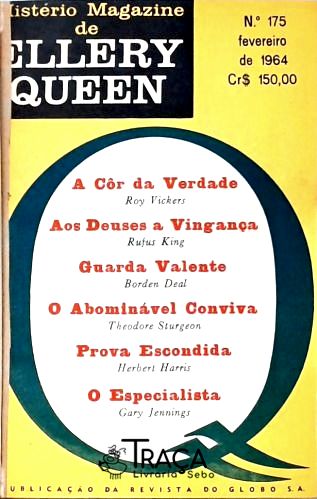 Mistério Magazine De Ellery Queen Nºs 175 176 e 177