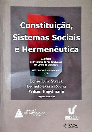 Constituição Sistemas Sociais E Hermenêutica