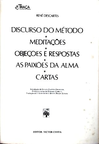 Os Pensadores: René Descartes