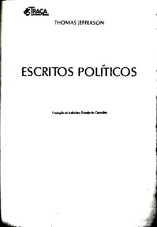 Os Pensadores: Federalistas - Thomas Jefferson