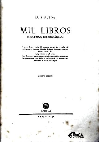 Mil Libros (recuerdos Bibliográficos)