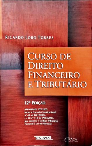 Curso de Direito Financeiro e Tributário