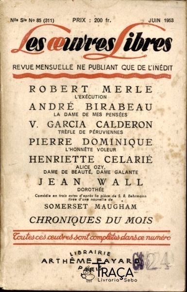 Les Oeuvres Libres - Jun 1953