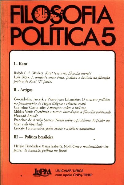 Filosofia Política Vol 5