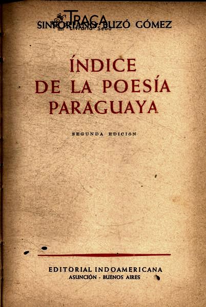 Índice de La Poesía Paraguaya