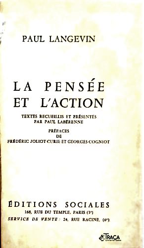La Pensée et Laction