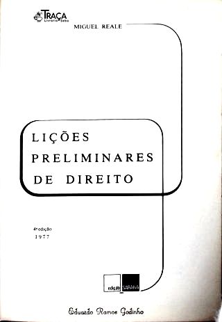 Lições Preliminares de Direito