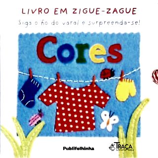 Cores: Livro em zigue zague