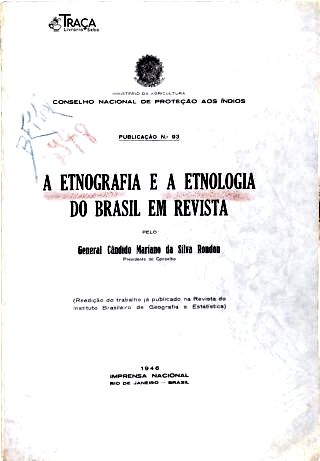 A Etnografia e a Etnologia do Brasil em Revista (Pubicação nº 93)