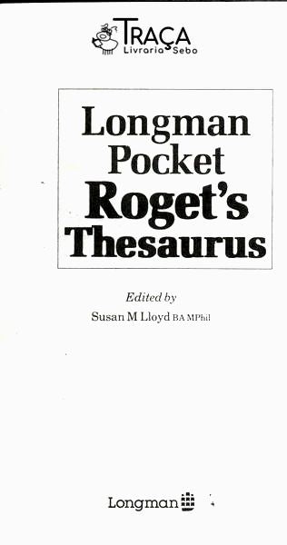 Longman Pocket Rogets Thesaurus (1986)