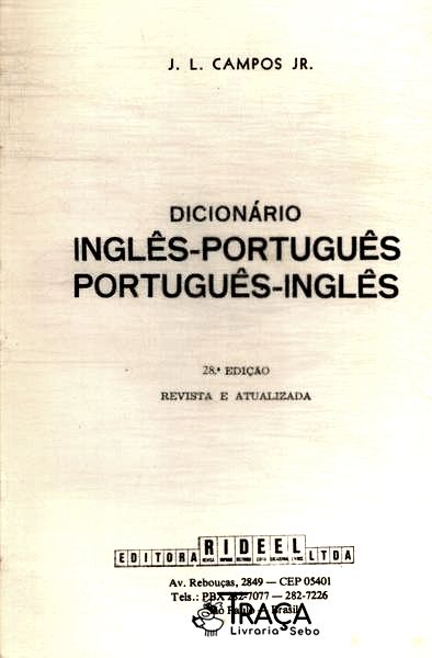Dicionário Inglês-português Inglês-português (1985)