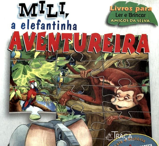 Mili A Elefantinha Aventureira (com 3 Quebra-cabeças - Não Inclui Peça Para Montar)