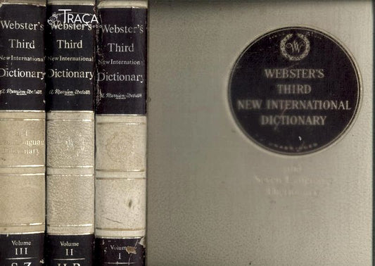 Websters Third New International Dictionary Of English Language Unabridged (3 Volumes)