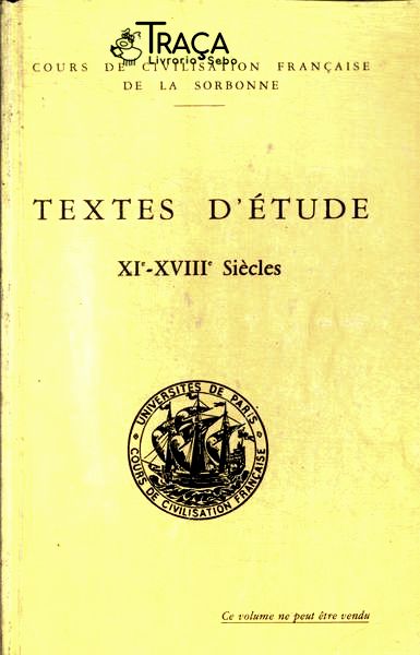 Textes Détude: Xi-xviii Siècles