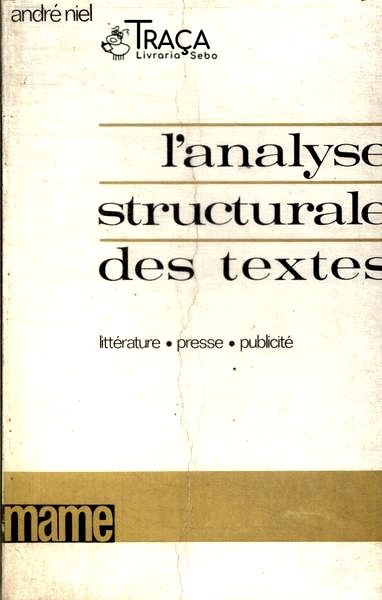 Lanalyse Structurale Des Textes