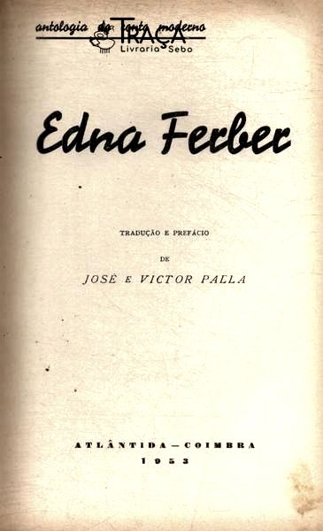 Antologia Do Conto Moderno: Edna Ferber