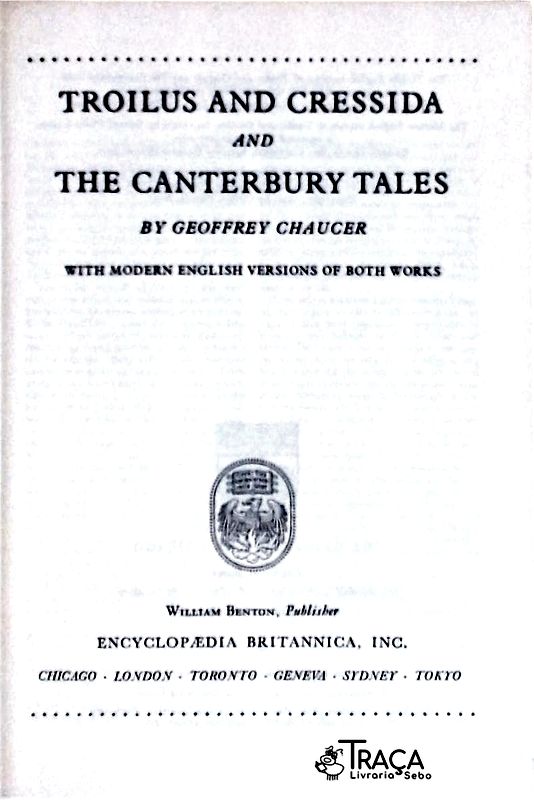 Great Books Troilus And Cressida - The Canterbury Tales