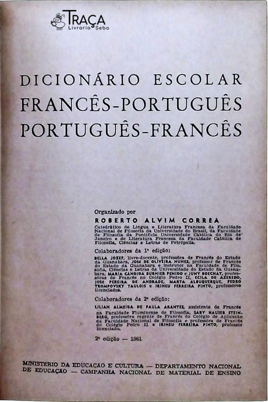 Dicionário Escolar Francês-português / Português-francês