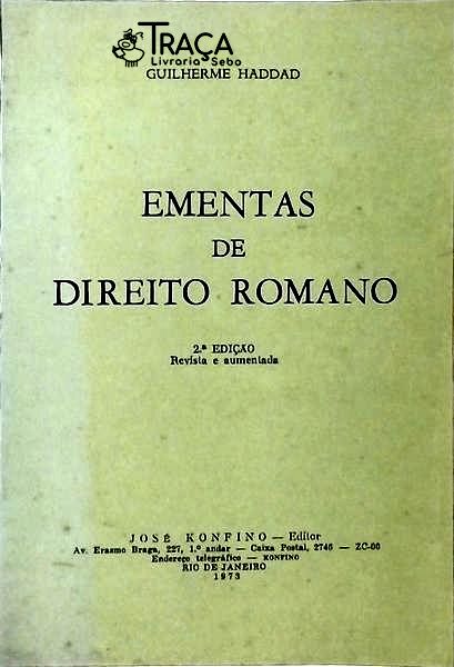 Ementas de Direito Romano