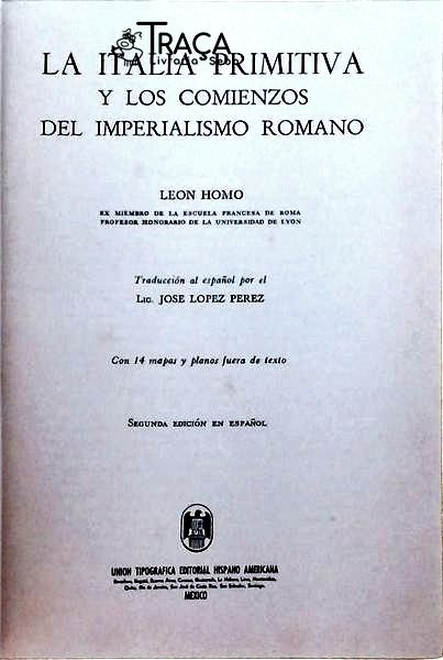 La Italia Primitiva Y Los Comienzos Del Imperialismo Romano
