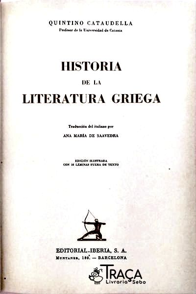 Historia de La Literatura Griega
