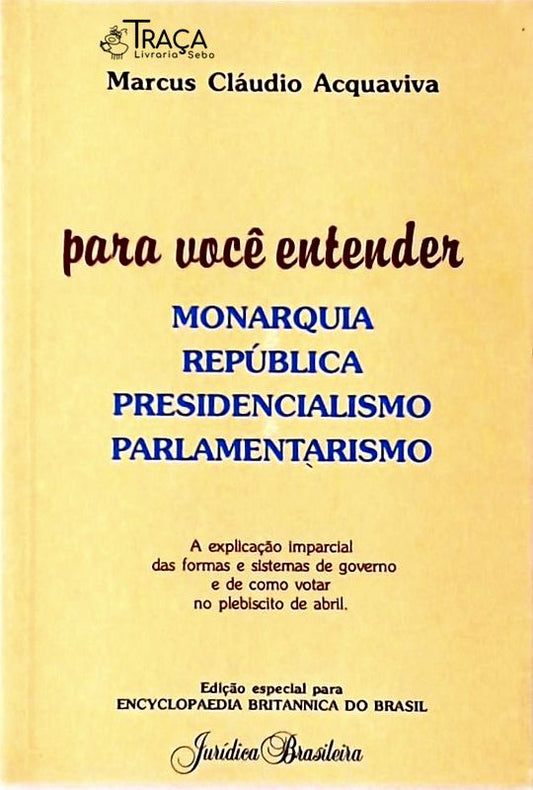 Para Você Entender Monarquia República Presidencialismo Parlamentarismo