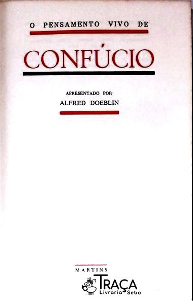 O Pensamento Vivo de Confúcio
