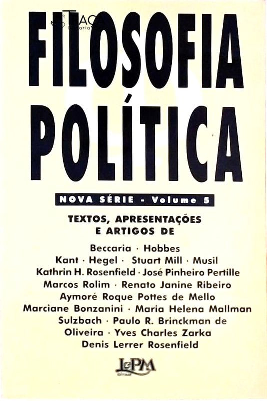 Filosofia Política - Nova Série - Volume 5