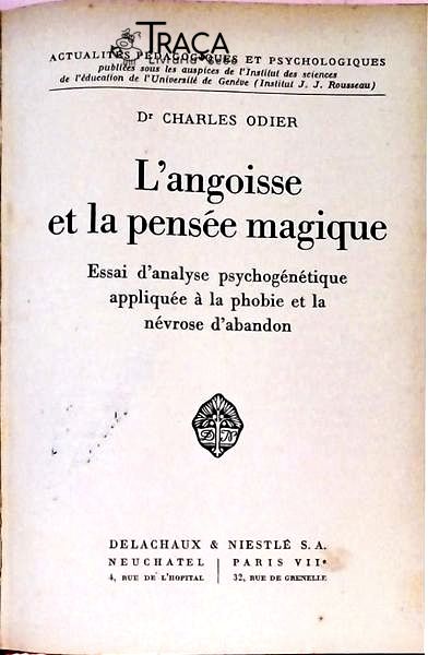 Langoisse Et La Pensée Magique