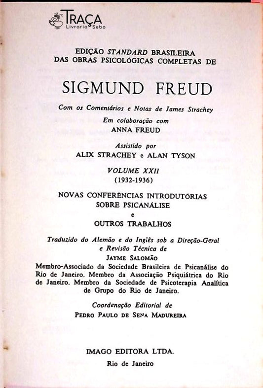Novas Conferências Introdutórias sobre Psicanálise e Outros Trabalhos