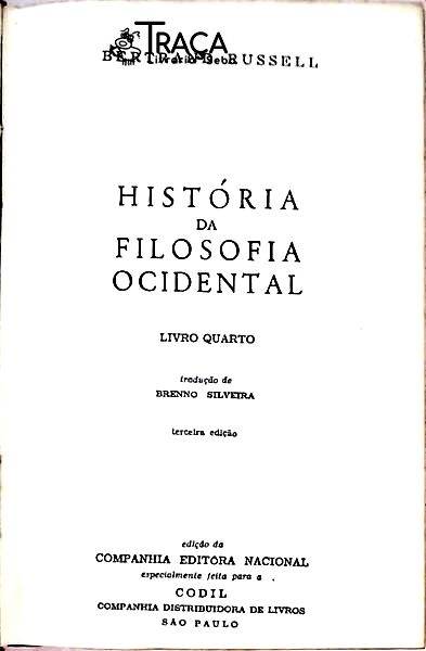 Obras Filosóficas - História da Filosofia Ocidental - Volume 4