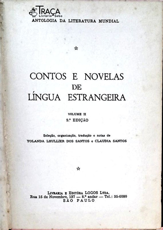 Contos e Novelas de Língua Estrangeira - Volume 2