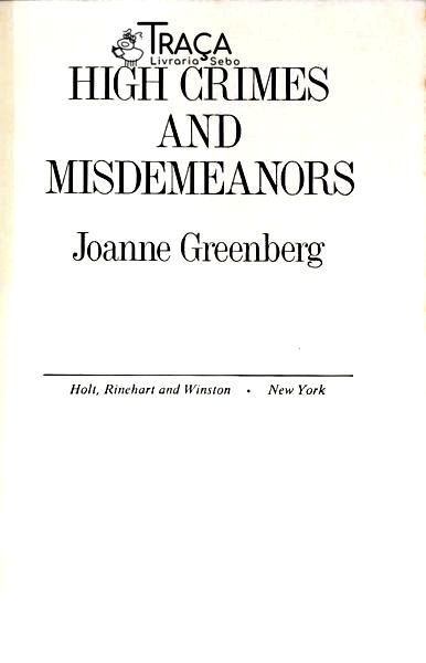 High Crimes And Misdemeanors
