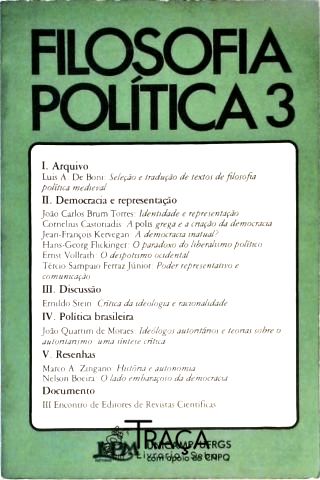 Filosofia Política - Vol. 3