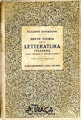 Breve Storia Della Letteratura Italiana